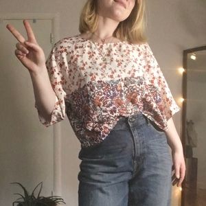 House of Harlow 1960 Ava Printed Blouse